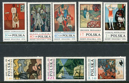 POLAND 1970 Stamp Day: Modern Paintings MNH / **.  Michel 2032-39 - Ungebraucht