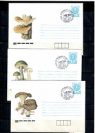 Bulgaria 1991 . Mushrooms . 11 Post Covers . - Ungebraucht