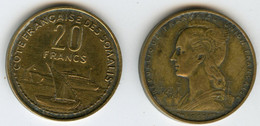 Djibouti Côte Française Des Somalis Somaliland 20 Francs 1952 KM 7 - Djibouti