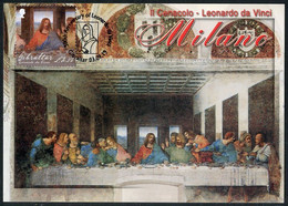 GIBRALTAR (2019). 500th Anniversary Leonardo Da Vinci - Carte Maximum Card - The Last Supper, Cenacolo, Cène, Abendmahl - Gibraltar
