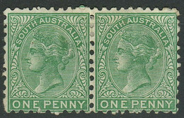 South Australia 1868 -1875 - 1d Blue Green (perf 10) ☀ SG 158 ☀ MLH/MNG - Mint Stamps