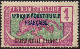 Oubangui N°  43 ** Timbre Du Congo Surchargé - Ungebraucht