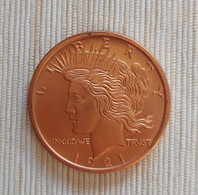 USA - 1921 Liberty - Copper Commemorative Coin - UNC - Colecciones