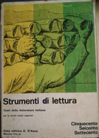 Strumenti Di Lettura - Cordati - Farina - 1974 - G. D’Anna - Lo - Adolescents