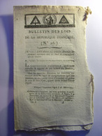 BULLETIN DES LOIS De 1794 - MEUNIERS MOULINS WINDMILL - LOI SUR LES CONTUMACES - Windmill - Wetten & Decreten