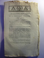 BULLETIN DES LOIS De 1794 - EXPLOSION POUDRERIE GRENELLE SECOURS BLESSES - REPRESENTANTS POUR RASSURER PARIS - Décrets & Lois