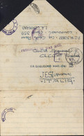 Guerre 40 Correspondance Prisonnier De Guerre Italien Cachet P.O.W. E.A.F. 359 Burguret Kenya Censures Italie Angleterre - Kenya & Ouganda
