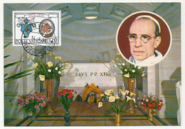 VATICAN - Carte Maximum - Pape Pie XII (Tombeau) - Vatican - 14/8/1980 - Cartoline Maximum