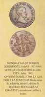 ISABEL II (1.833-1.868) 8 MARAVEDIS 1.845 COBRE Ceca JUBIA RÉPLICA  DL-12.789 -  Essays & New Minting