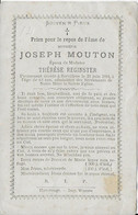 OUFFET ..-- Mr Joseph MOUTON , époux De Mme Thérèse REGINSTER , Né En 1829 , Décédé En 1894 à SURVILLERS . - Ouffet