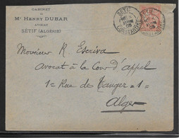 Algérie - Bureaux D'Algérie - Sétif - Lettre - TB - Other & Unclassified