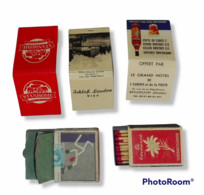 56863 5 Scatole Di Fiammiferi Pubblicitari - Hotel - Cinzano - Edelweiss - Matchboxes