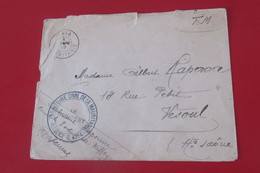 Mauritanie  Territoire  Civil  F M  LETTRE DU 08 Avril 1919 De Kiffa Pour Vesoul - Brieven En Documenten