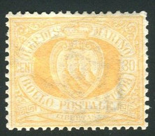 SAN MARINO 1892 CIFRA 30 C. ** MNH CENTRATO - Nuovi