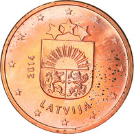 Latvia, 5 Euro Cent, 2014, Stuttgart, TTB+, Copper Plated Steel, KM:152 - Lettonia