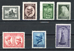 Roumanie   Y&T   302 - 308    X   ---    MVLH  --  Faibles Charnières  --  Bel état. - Unused Stamps