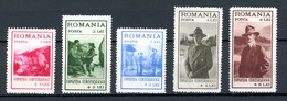 Roumanie   Y&T   422 - 426    X   ---    MVLH  --  Première Charnière  --  Bel état. - Unused Stamps