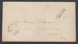 Canada 1864 Stampless Cover, Montreal To Boston Mass - ...-1851 Vorphilatelie