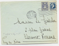 MARIANNE ALGER N°639+ 50C CHAINE LETTRE PARIS 49 15.III.1945 AU TARIF - 1944 Hahn Und Marianne D'Alger