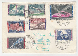 1958 EXPO Brussels Stamps On Letter Cover B211001 - 1958 – Bruxelles (Belgique)