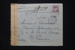 BRÉSIL - Enveloppe  En Recommandé De Rio De Janeiro Pour La Croix Rouge De Genève En 1917 Avec Contrôle - L 107820 - Lettres & Documents