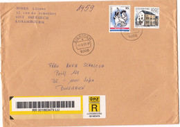 1997 R-envelope / Cover - Large Format) LUXEMBOURG / BULGARIA - Storia Postale