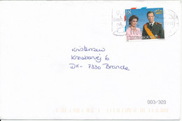 Luxembourg Cover Sent To Denmark 21-12-2000 Single Franked - Lettres & Documents