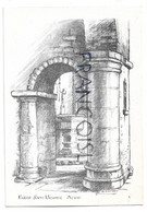 Dessin Des Fonts Baptismaux Monopédiculés En Gothique Hennuyerde L'église St-Ursmer à Athis (B-7387). Signé H.Corvers. - Dour