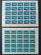 RUSSIA  MNH (**)1966 Soviet Sea Transport   Mi 3196-3197 - Full Sheets