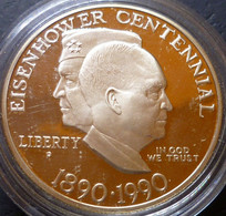 Stati Uniti D'America - 1 Dollaro 1990 - Centenario Della Nascita Di Eisenhower -  KM# 227 - Commemoratives