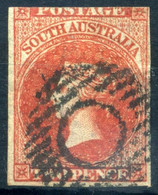 1856-59 South Australia AUSTRALIA DEL SUD N.2a USATO - Used Stamps
