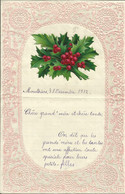 Découpis De Fleurs Sur Lettre Gaufrée De Mouthiers En 1912 , Voir Scans , µ - Flowers