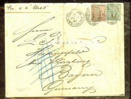 CAPE OF GOOD HOPE GRIQUALAND (P0210B) 1881 COMBINATION COVER TO GERMANY. RARE - Dienstmarken