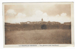 CPA LA CHAPELLE GENESTE, VUE GENERALE ( COTE SUD OUEST ), HAUTE LOIRE 43 - Otros & Sin Clasificación