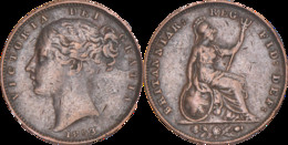 Grande-Bretagne - 1853 - 1 Farthing - VICTORIA - H028 - B. 1 Farthing