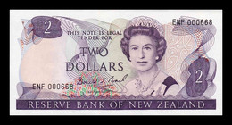 Nueva Zelanda New Zealand 2 Dollars 1992 Pick 170c Low Serial SC UNC - Nuova Zelanda