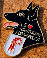 CHIENS DE POLICE - DOG - HUND - CANE - ICH LIEBE DIENSTHUNDE - KANTONS POLIZEI BASEL - CANTON DE BÂLE - SUISSE - (28) - Police