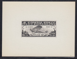 Canada CL42 Reversed Die Proof In Black On Card - Poste Aérienne: Surtaxés