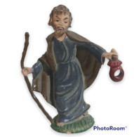 27054 Pastorello Presepe - Statuina In Plastica - Uomo Con Lanterna - Christmas Cribs