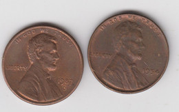 @Y@   United States Of America  1  Cents  1987  +  1954   (3069 ) - Non Classés