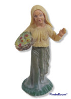 74251 Pastorello Presepe - Statuina In Plastica NARDI - Donna Con Cesta - Christmas Cribs