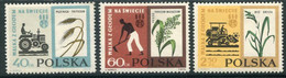 POLAND 1963  Freedom From Hunger MNH / **.   Michel 1371-73 - Ungebraucht