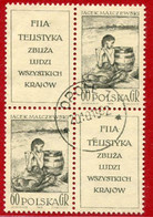 POLAND 1962 FIP Day Two In Block Used.  Michel 1337 - Used Stamps