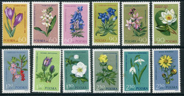 POLAND 1962 Protected Plants  MNH / **.  Michel 1325-36 - Ungebraucht