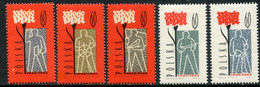 POLAND 1962 Polish Workers' Party  MNH / **  Michel 1289-93 - Ongebruikt