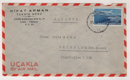 TURKEY -IZMIR TO GERMANY ,USED  COVER - Briefe U. Dokumente