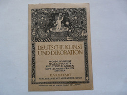 CATALOGUE DECORATION - DEUTSCHE KUNST UND DEKORATION - Catalogues