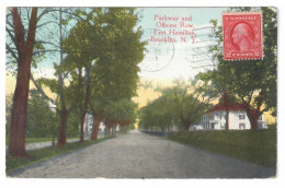 UNITED STATES // BROOKLYN // FORT HAMILTON // PARKWAY AND OFFICERS ROW // 1918 - Brooklyn