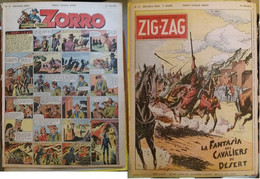 C1  ZIG ZAG ZORRO # 12 1953 PIRATES INFINI Le Goff PELLOS  PORT INCLUS France - Zorro