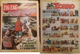 C1   ZIG ZAG ZORRO # 3 1952 PIRATES INFINI Le Goff PELLOS   PORT INCLUS France - Zorro
